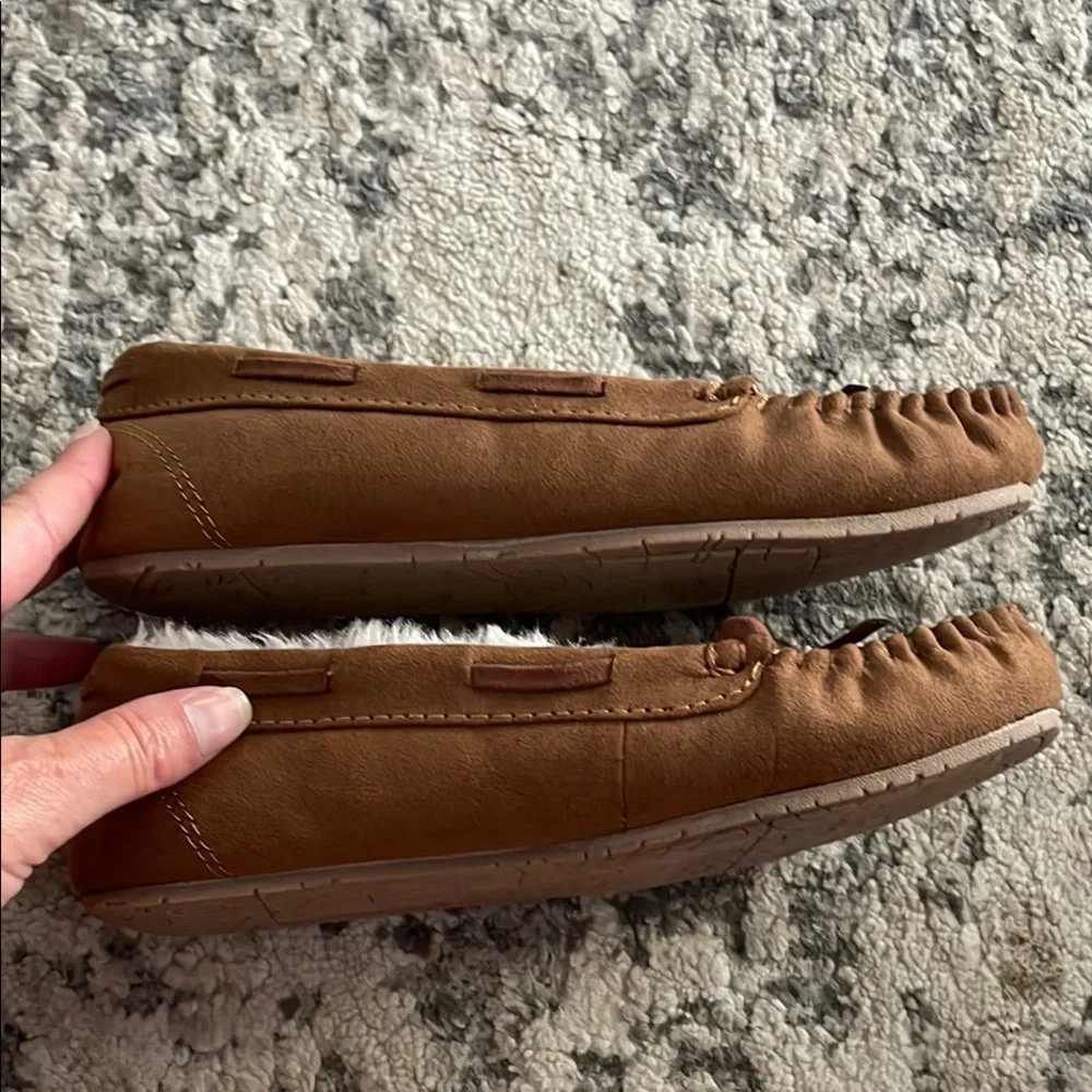 Cozy Brown Moccasin Slippers